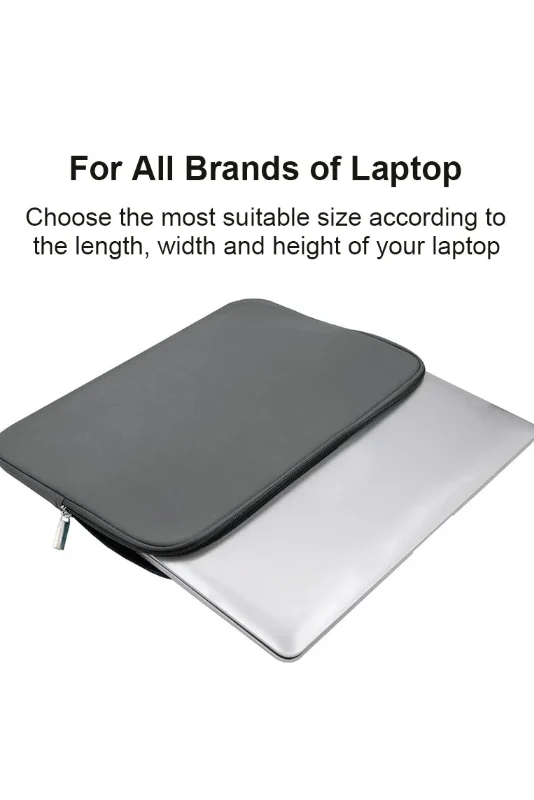 Sleeve imbottita impermeabile per notebook 14-15.6 pollici, nera. Massima sicurezza per il tuo portatile da urti e acqua.