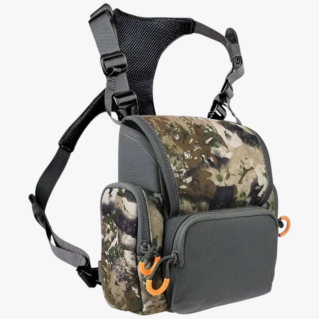 Pratica borsa da petto uomo verde, regolabile. Ideale come zaino compatto per viaggio e attività quotidiane.