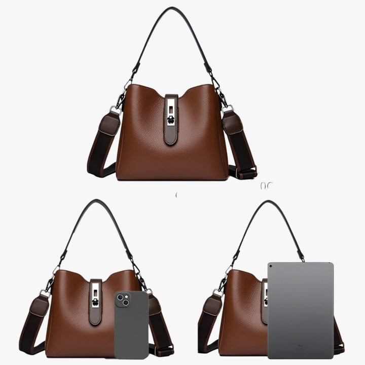 Quotidiana ed elegante borsa a spalla donna multicolore, facile da abbinare, per un tocco di stile.