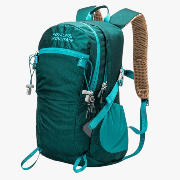 Zaino da trekking uomo sportivo con vano laptop, ideale per escursioni, viaggi e avventure all'aperto.