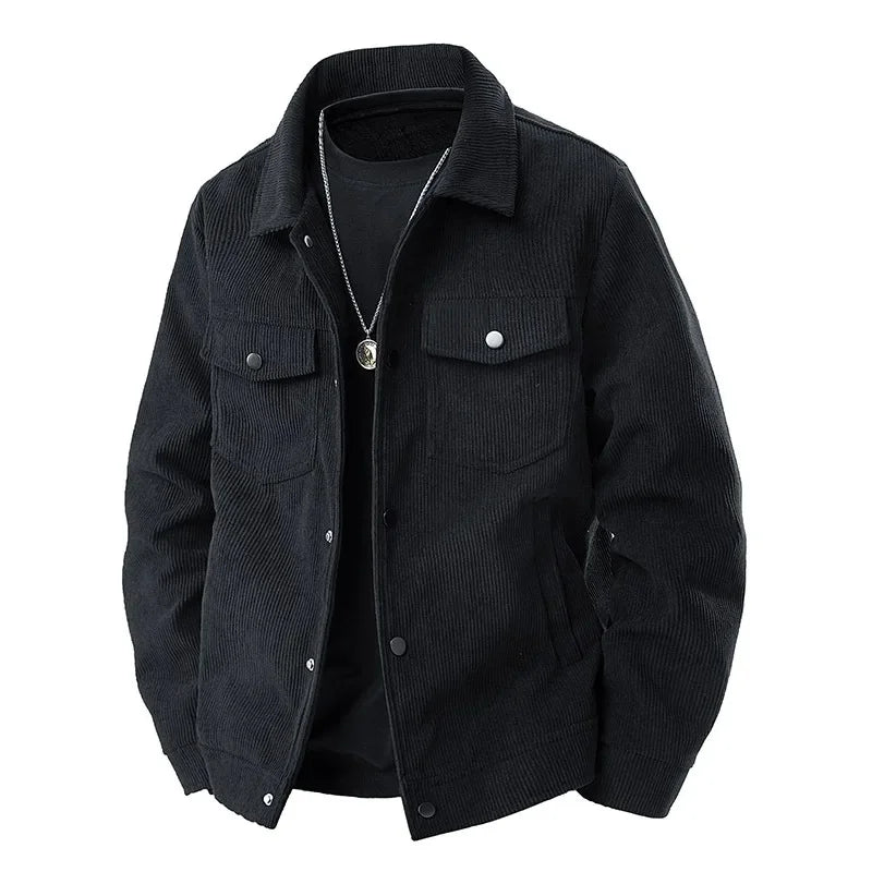 Giacca da uomo blu navy, stile moderno ed elegante per un look pratico e alla moda.