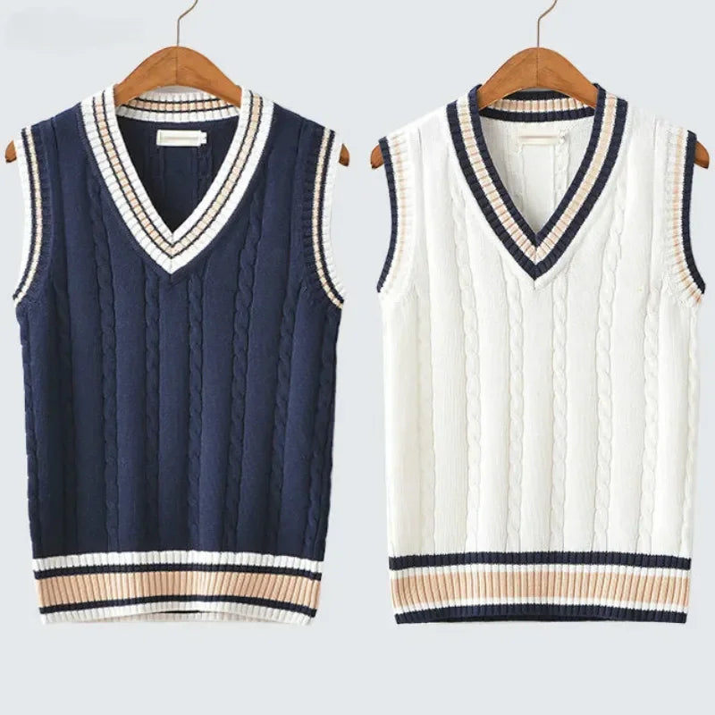 Gilet elegante uomo con scollo a V, ideale per un look raffinato e versatile.