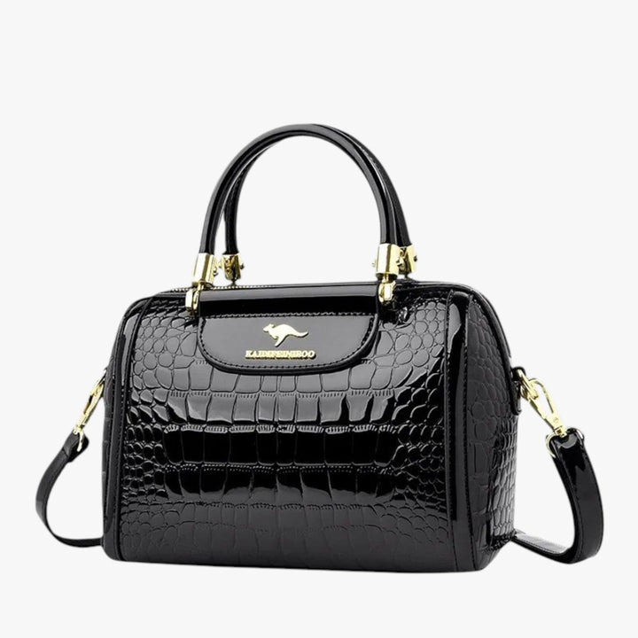 Borsa a mano donna effetto coccodrillo multicolore, accessorio moda per stile unico.