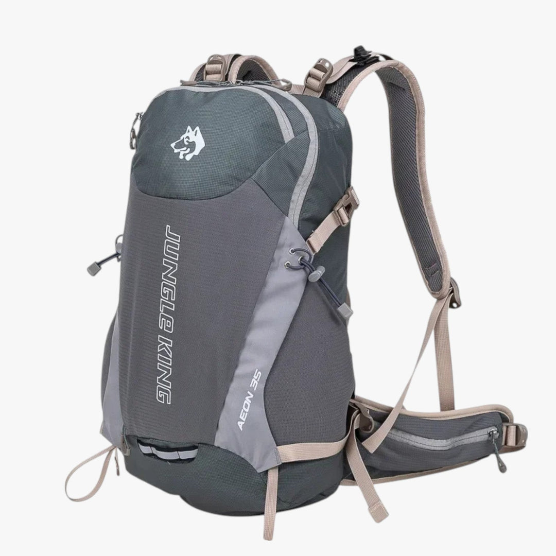 Zaino da trekking unisex 30-40L multicolore per escursioni e avventure outdoor.