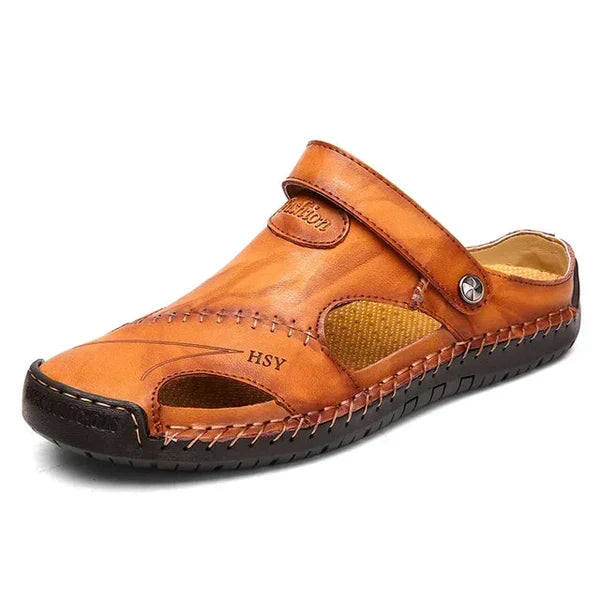 Sandali uomo ergonomici con plantare di supporto per comfort e stabilità duraturi, ideali per l'estate.