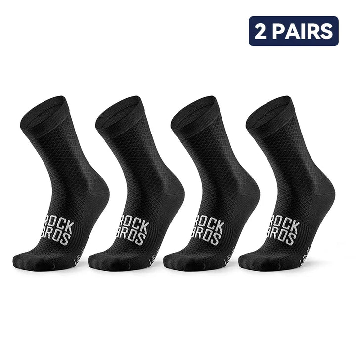 Dettaglio delle calze ciclismo unisex traspiranti. Materiale tecnico per sport e comfort in bici.