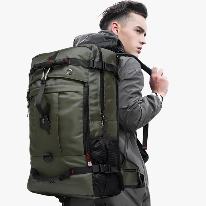 Zaino da trekking e viaggio uomo 50L multiuso, ideale per escursioni e avventure outdoor.