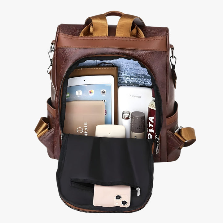 Zaino donna capiente e versatile per viaggi e uso quotidiano, pratica borsa a spalla.