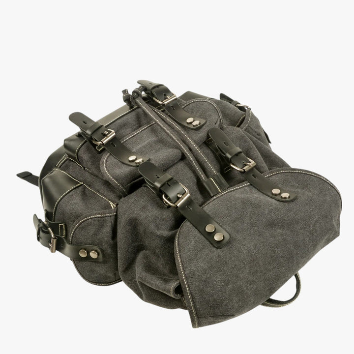 Zaino da trekking sportivo uomo con spallacci imbottiti, comfort per lunghe avventure di viaggio.