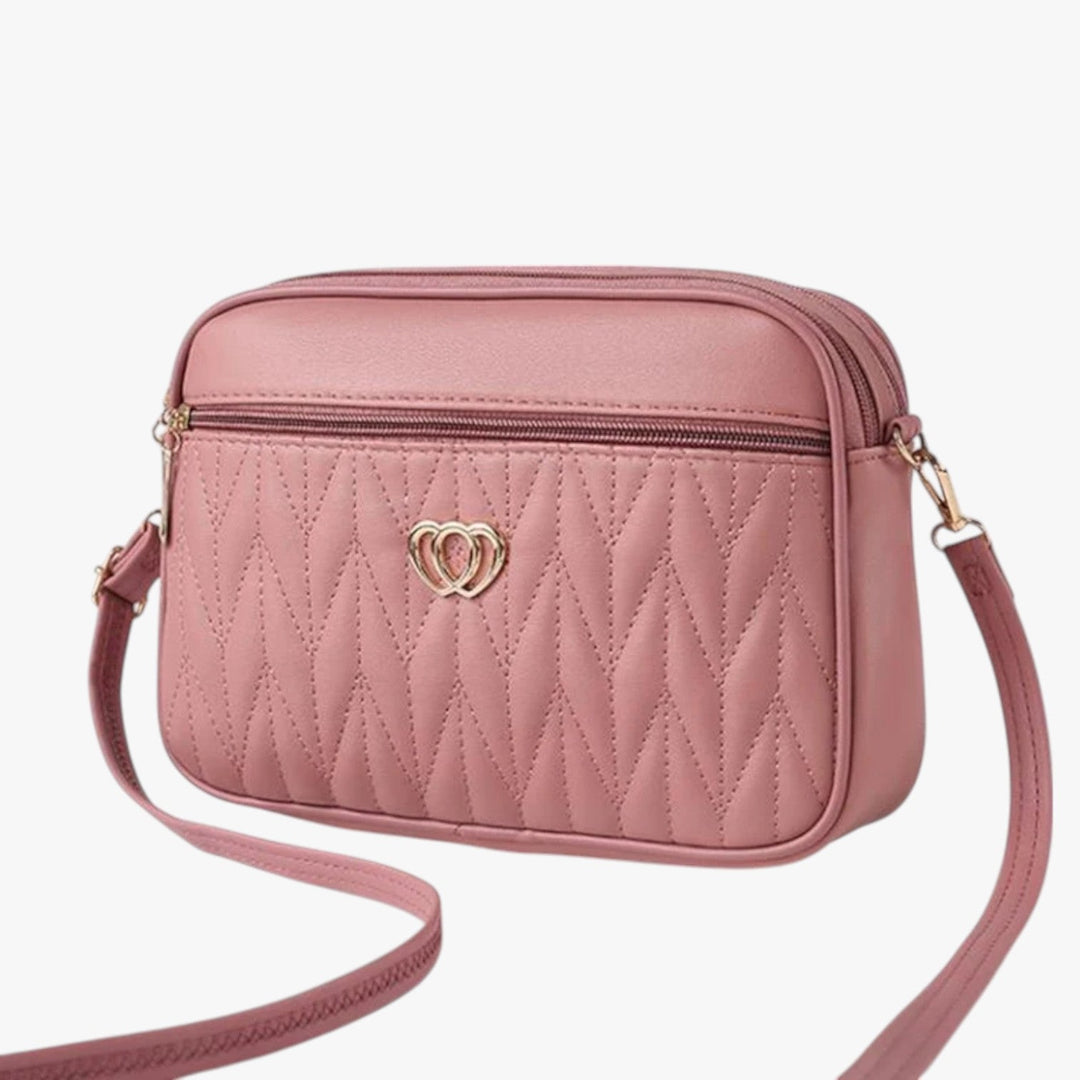 Borsa a tracolla donna elegante trapuntata multicolore in pelle PU per outfit sofisticati.
