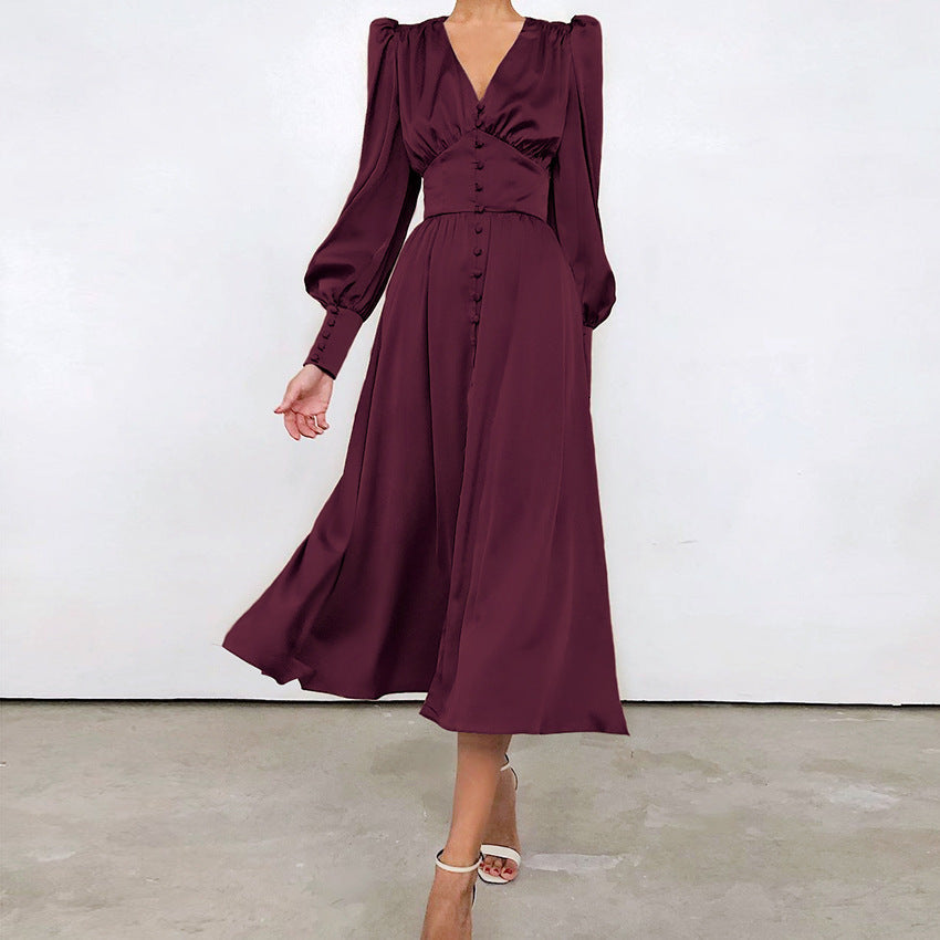 Abito donna elegante per serate di gala, vestito di lusso formale, esalta il fascino con stile.