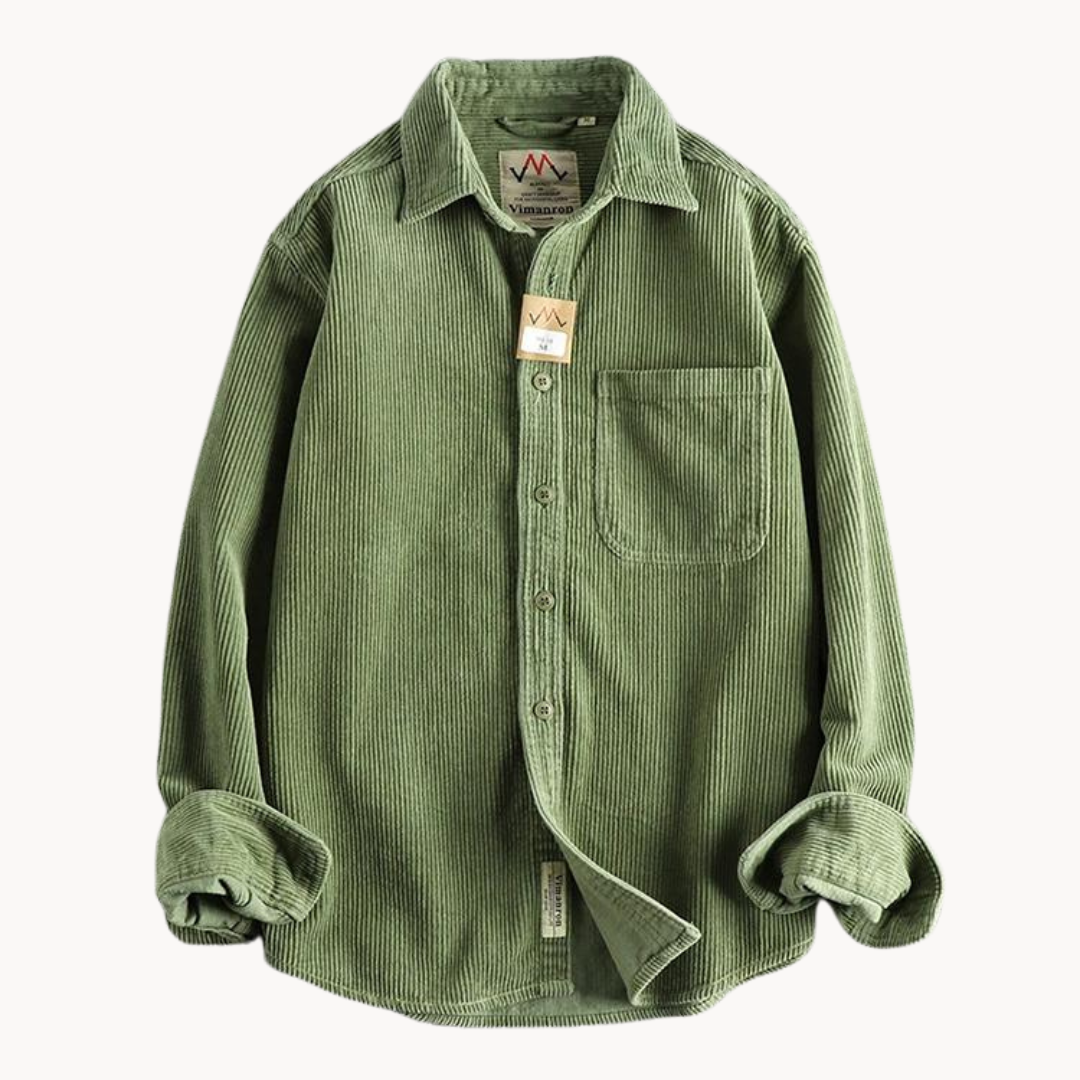 Camicia da uomo maniche lunghe, strutturata, button-down, ideale per il comfort e la moda maschile.