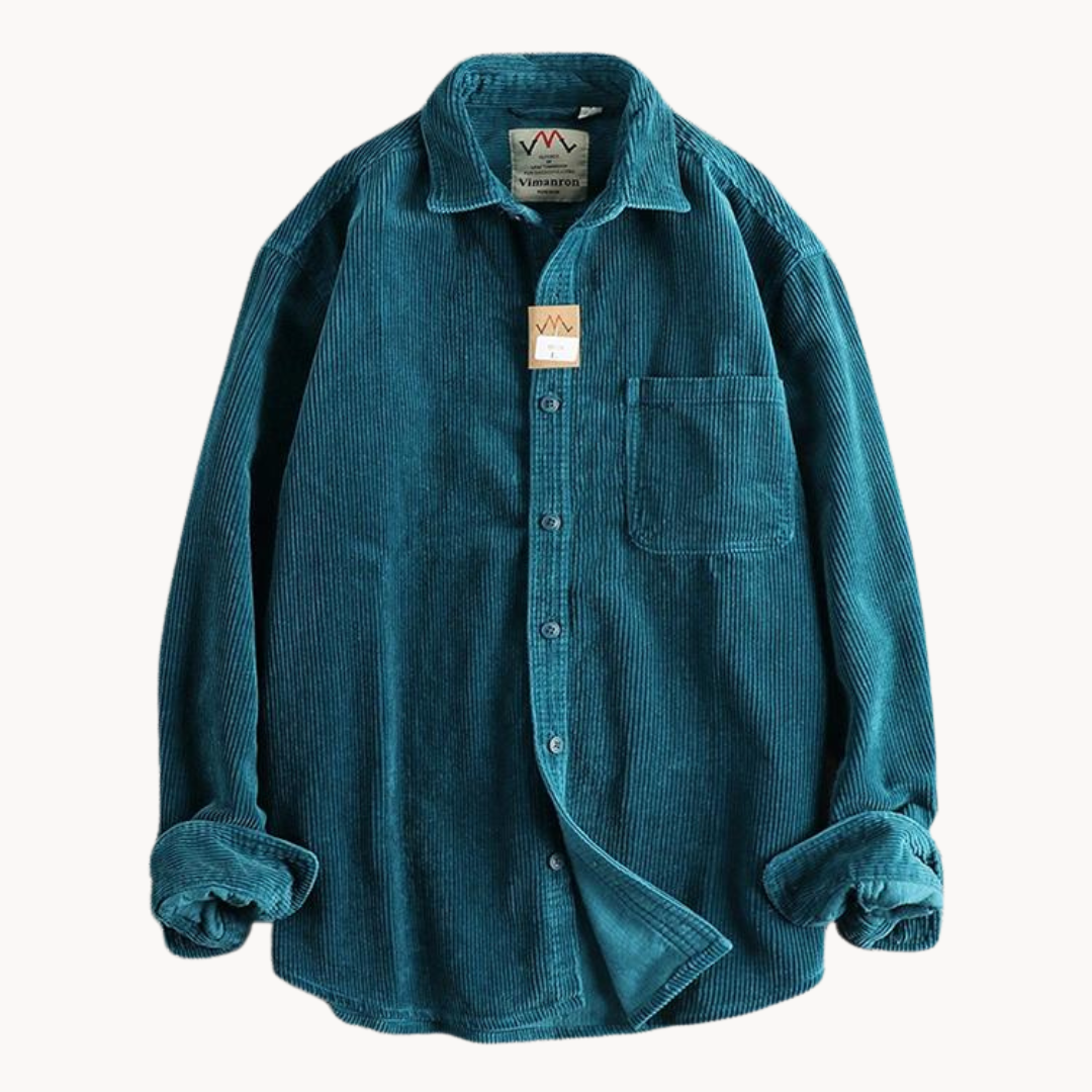 Camicia button-down da uomo, casual, strutturata, con bottoni, per un look elegante e quotidiano.