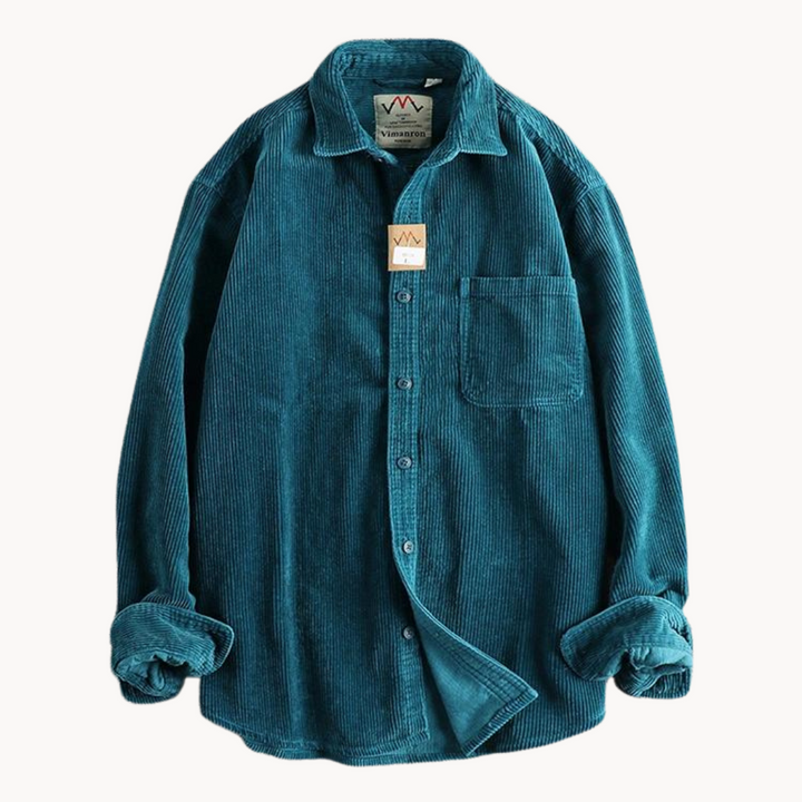 Camicia button-down da uomo, casual, strutturata, con bottoni, per un look elegante e quotidiano.
