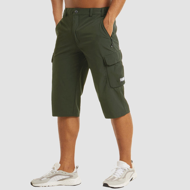 Short cargo da uomo per vacanze, leggero e ad asciugatura rapida, perfetto per il mare.
