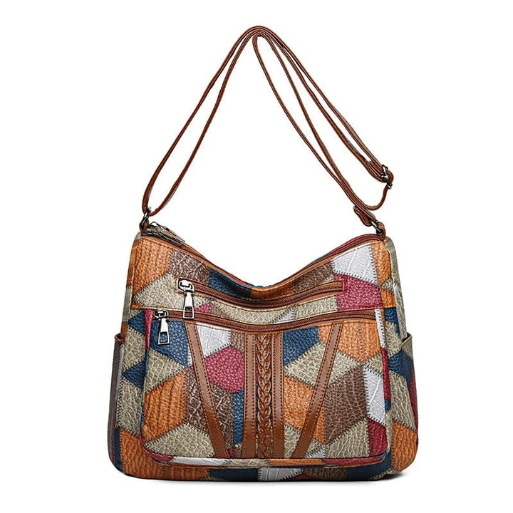 Borsa elegante donna a tracolla in pelle marrone, indispensabile per un look sofisticato.