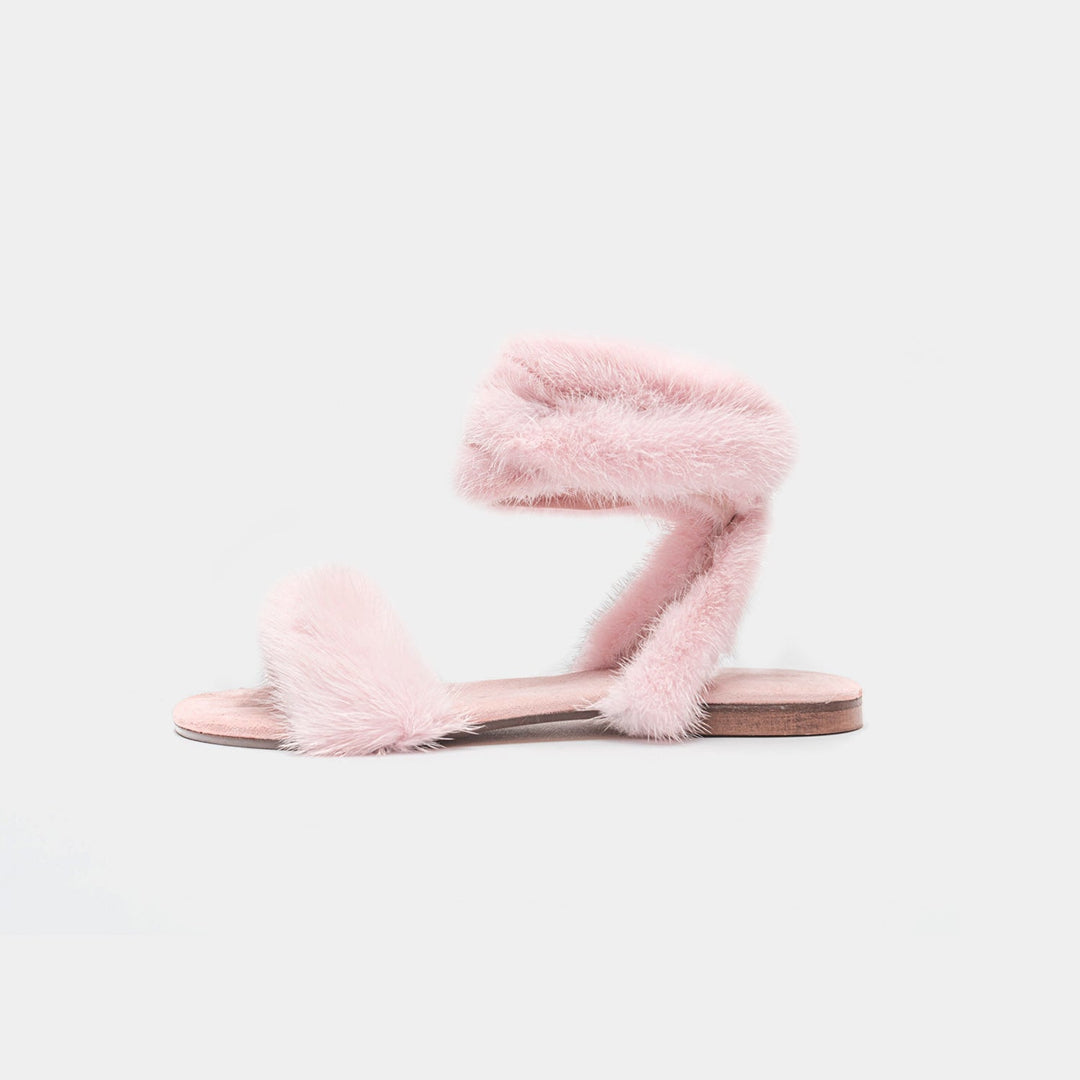 Sandali estivi rosa eleganti da donna con lacci e fascia, per un look alla moda e confortevole in ogni occasione.