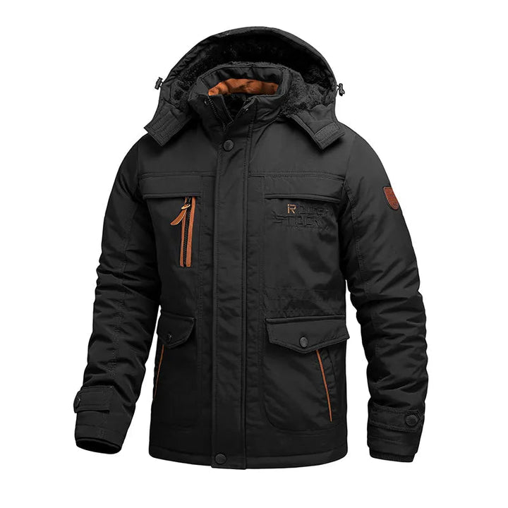 Giacca invernale tattica uomo impermeabile e antivento per esterno. Calda giacca per trekking e attività outdoor.