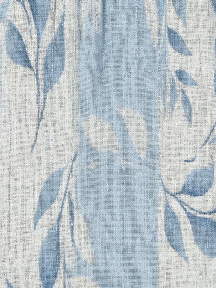 Elegante abito midi da donna a righe blu, senza maniche, ideale per un look estivo e disinvolto.