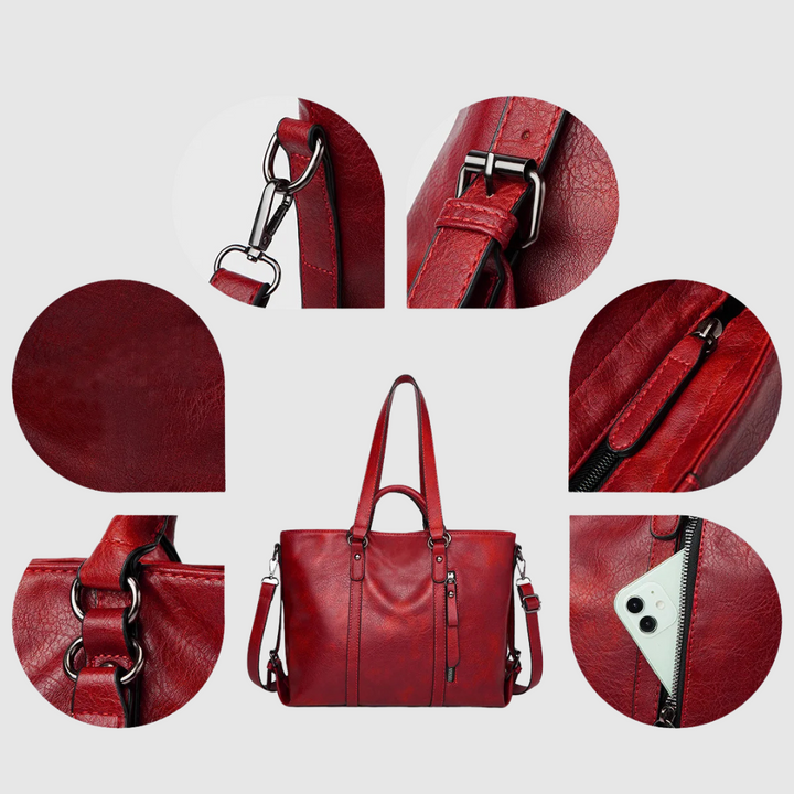 Accessorio moda: borsetta donna in pelle, compatta e versatile con tracolla, ideale per un tocco elegante.
