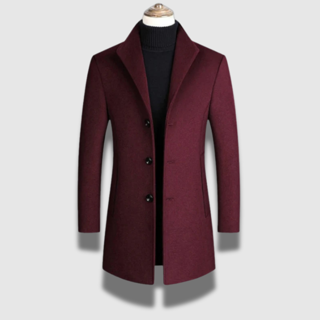 Giacca da uomo classica moderna con risvolto. Ideale come capo versatile per autunno/inverno e occasioni eleganti.