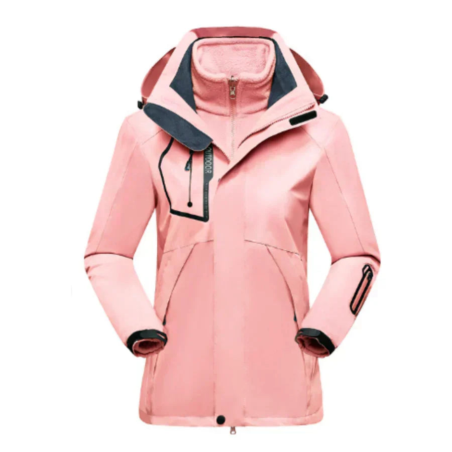 Giacca da sci donna di stile, calda e versatile. Ideale per la montagna e sport invernali.