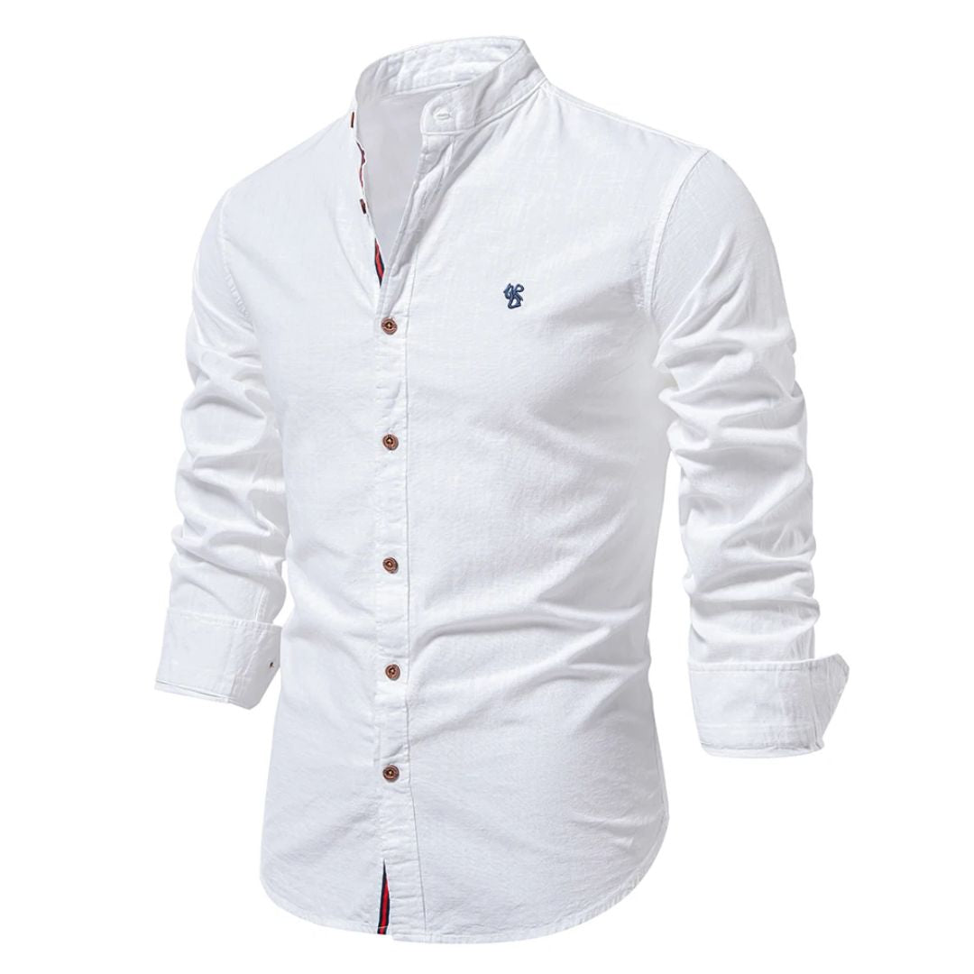 Camicia uomo classica a manica lunga, resistente e di moda, ideale per uno stile senza tempo e duraturo.