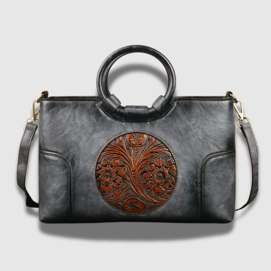 Borsetta da donna in pelle, modello elegante e versatile, accessorio moda con tracolla.