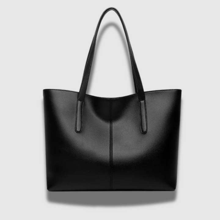 Borsa tote da donna elegante in pelle lucida premium, un accessorio moda spazioso e raffinato per ogni occasione.