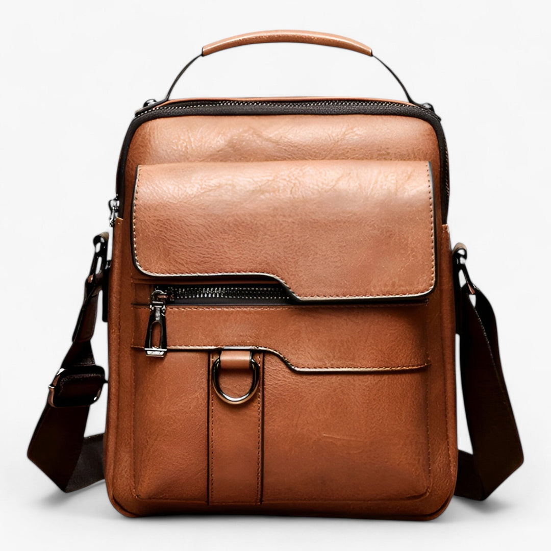 Borsa messenger Aosta multicolore da donna con tracolla regolabile e multitasche, ideale per viaggio o uso quotidiano.