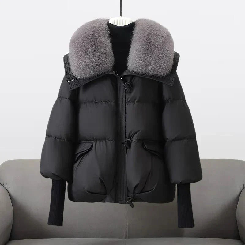 Cappotto invernale donna piumino oversize caldo ed elegante per massima protezione dal freddo, stile moda versatile.
