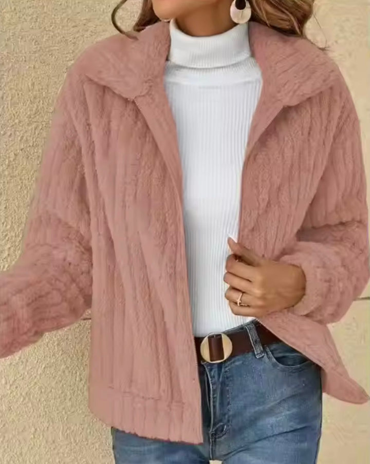 Versatile cardigan donna con zip, perfetto per la moda autunno/inverno e abbigliamento caldo.