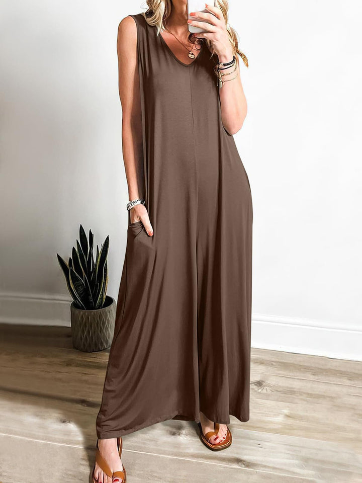 Jumpsuit donna elegante e versatile per l'autunno, ideale per outfit quotidiani o occasioni speciali.