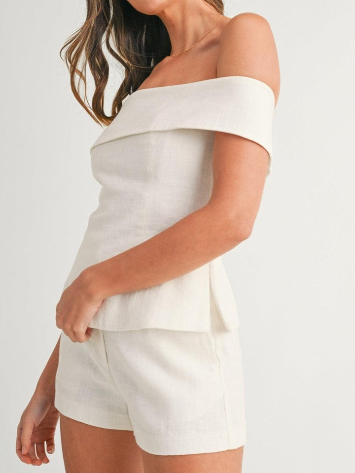 Abito elegante donna due pezzi misto cotone, perfetto per serate estive, stile casual.