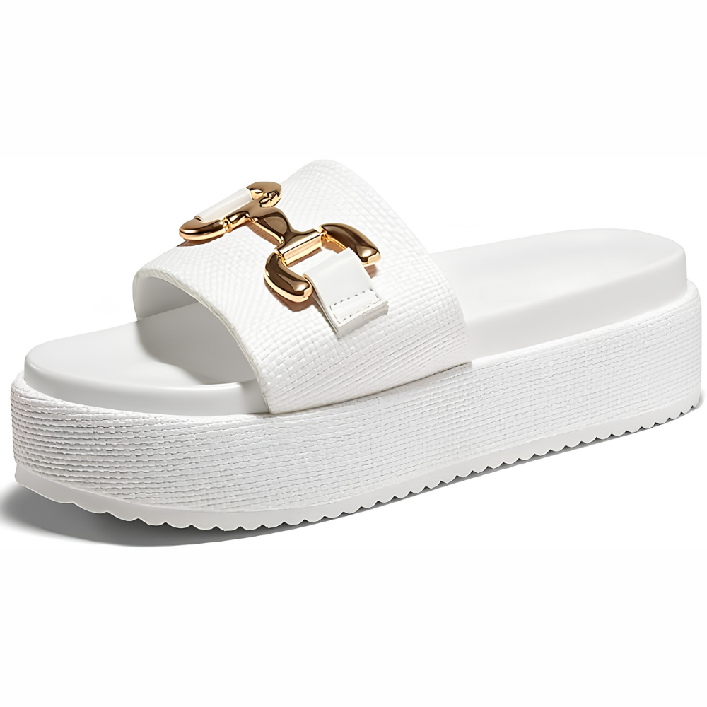 Eleganti sandali platform donna, calzature comode per lunghe giornate estive con stile.