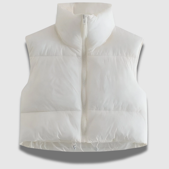 Gilet imbottito donna, design moderno e versatile. Disponibile in vari colori, ideale per look casual.
