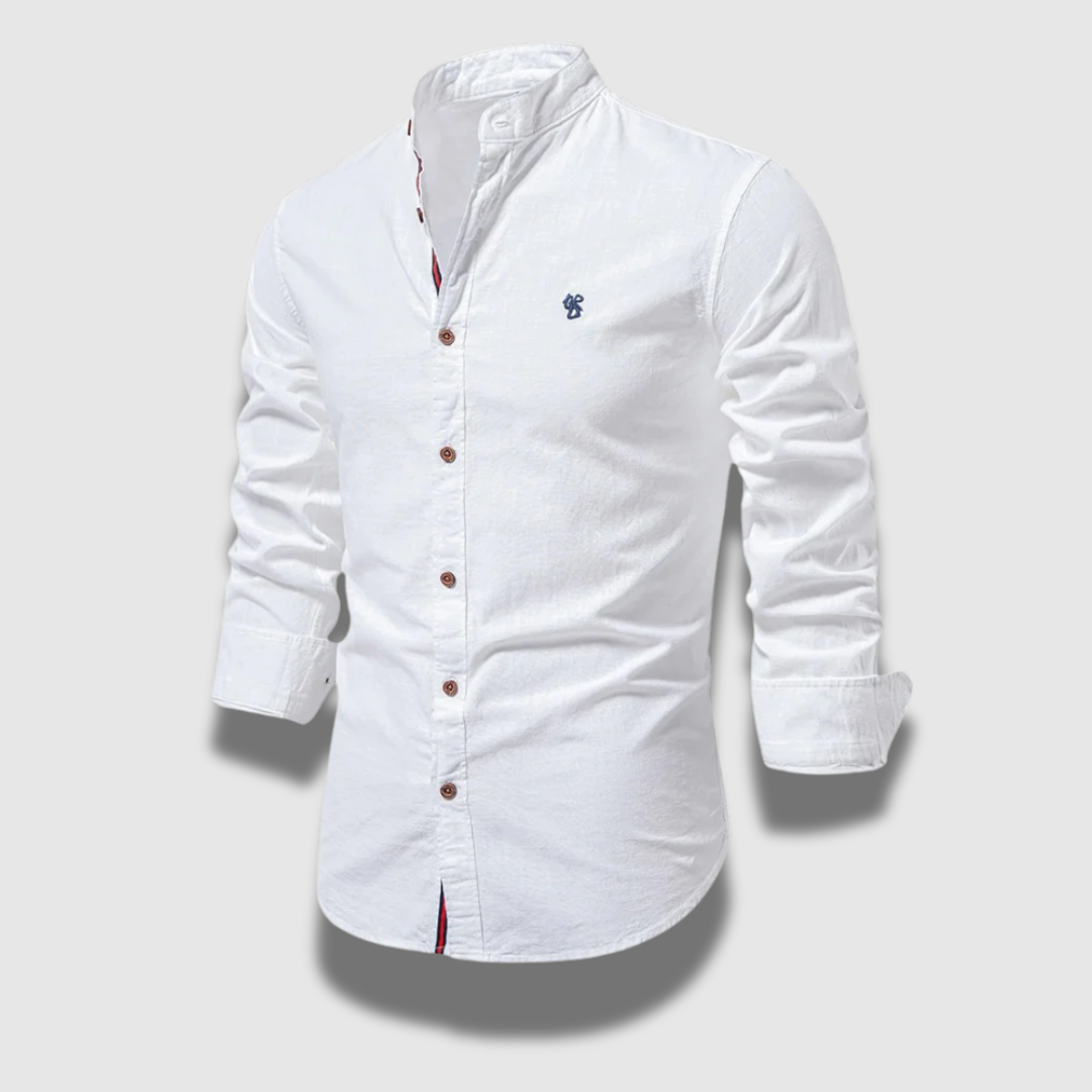 Camicia uomo a maniche lunghe resistente e morbida, ideale per un look casual quotidiano o elegante.
