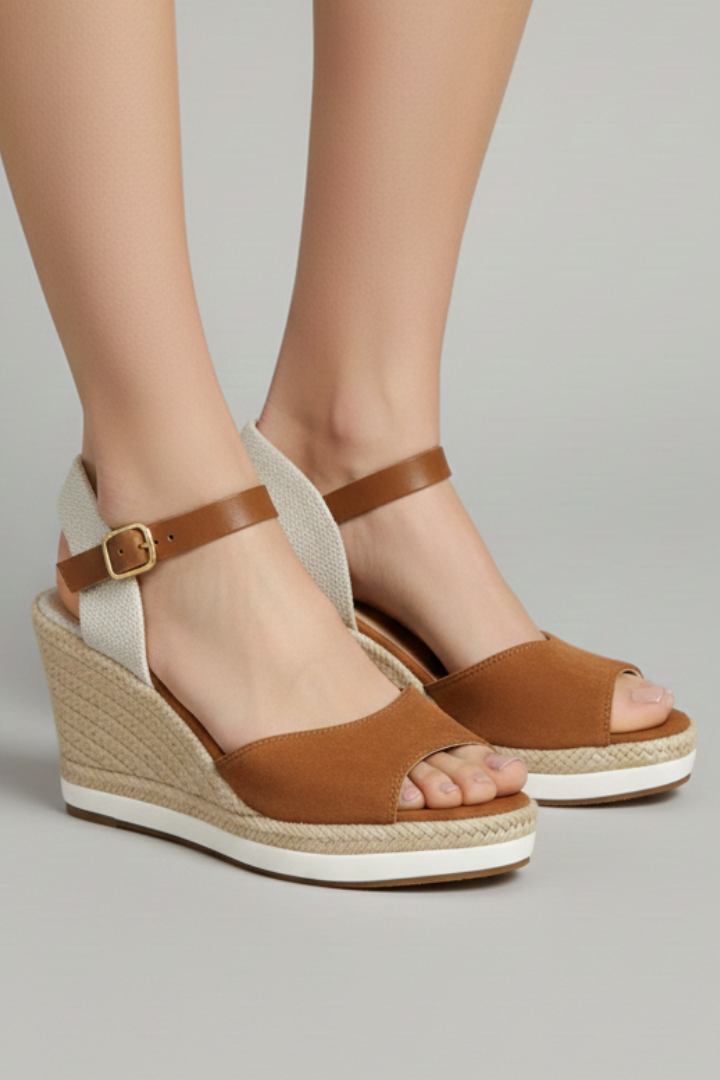 Sandali espadrillas da donna comodi con cinturino slingback e punta chiusa. Ideali per la moda estiva e il tempo libero.