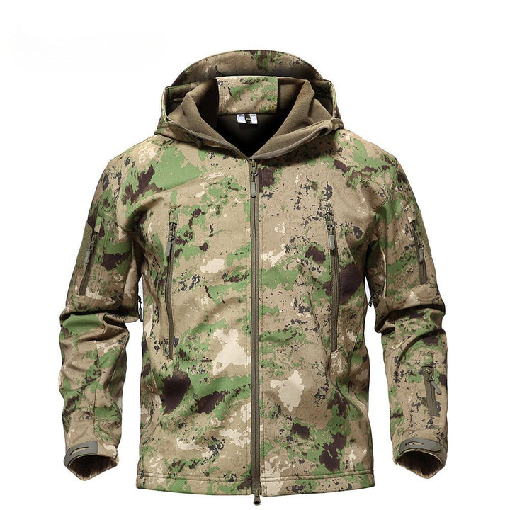 Giacca uomo impermeabile e antivento, termica con cappuccio, perfetta per protezione in condizioni invernali.