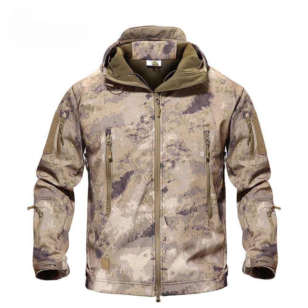 Abbigliamento uomo: giacca invernale termica impermeabile con cappuccio, essenziale per il freddo e pioggia.