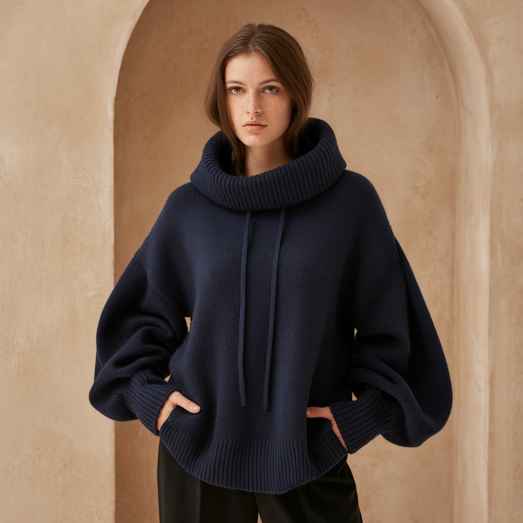 Maglia dolcevita donna elegante e morbida, ideale per moda autunno/inverno. Perfetta per ogni occasione.