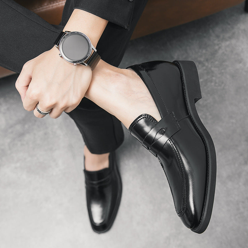 Calzature uomo grandi taglie, mocassini neri eleganti e casual con suola ammortizzata, perfette per ogni occasione.
