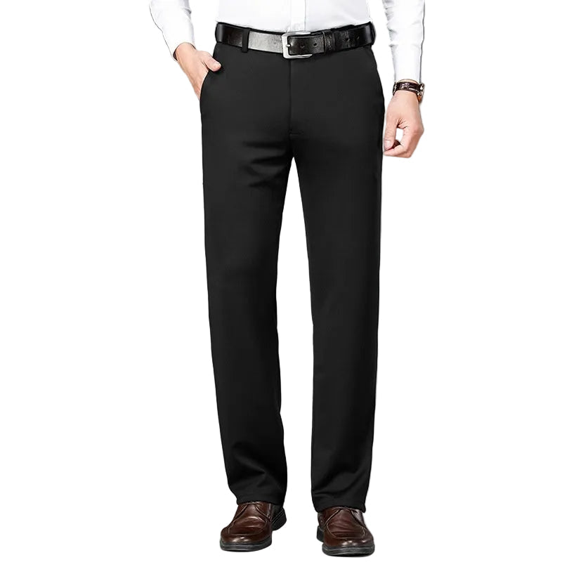 Pantaloni uomo business con vita elastica per massimo comfort, look elegante e professionale.