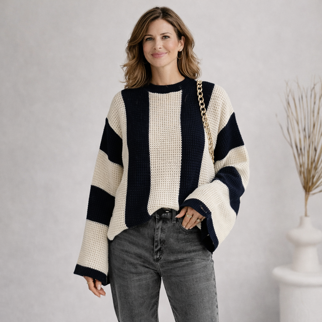 Maglione donna morbido e comodo, perfetto per un look casual quotidiano e versatile in autunno/inverno.