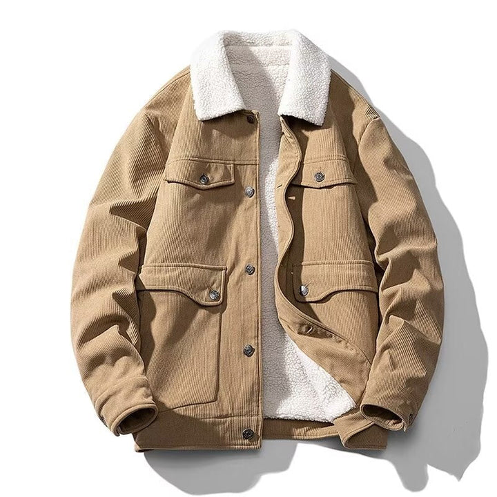 Cappotto invernale uomo, stile versatile, per massimo calore e comfort. Giacca casual maschile per il freddo.