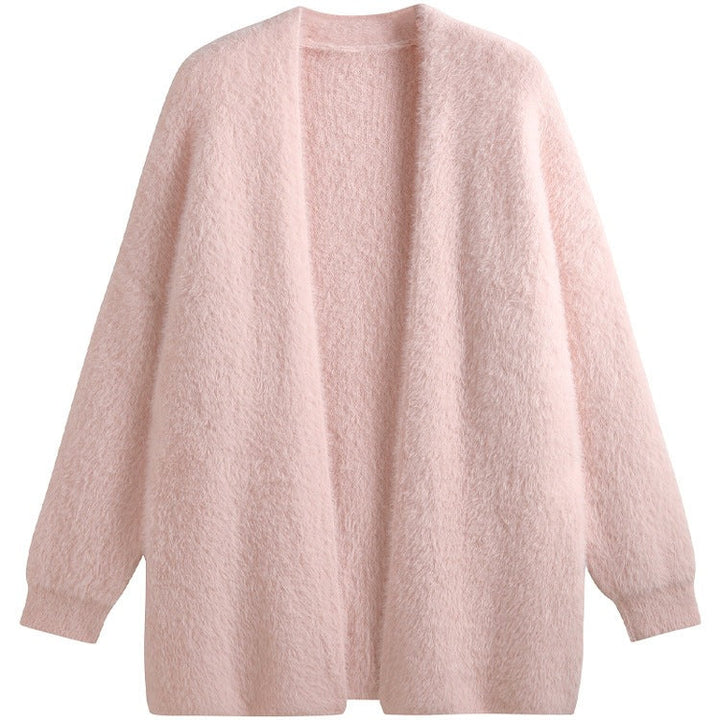 Cardigan donna lungo casual. Ideale per autunno inverno, unisce comfort e stile. Caldo e versatile.