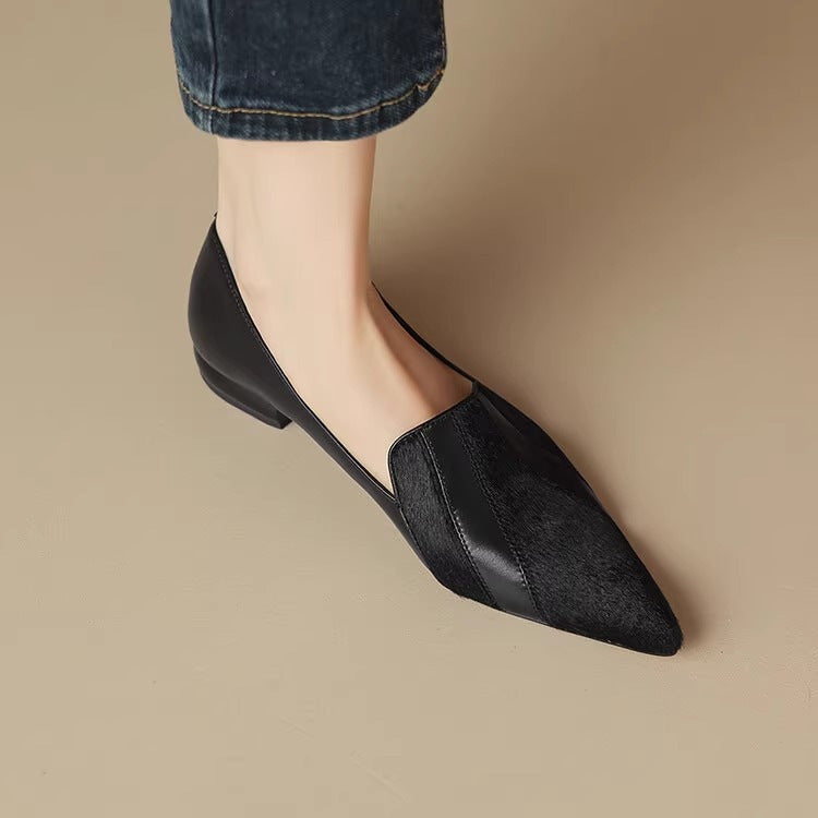 Ballerine donna eleganti punta affusolata, perfette per lavoro o look casual chic.