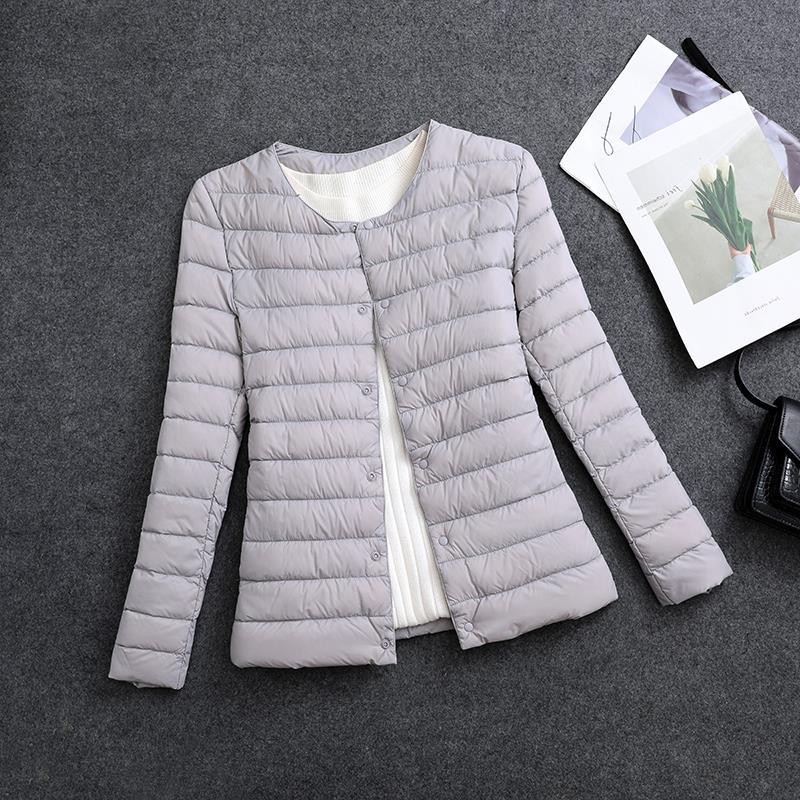 Giacca donna per layering, isolante, scollo rotondo, leggera e pratica per l'inverno.