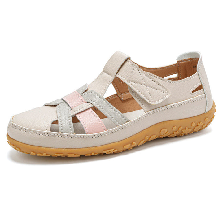 Sandali donna estivi casual retrò con chiusura a strappo, perfetti per viaggi, shopping e comfort duraturo.