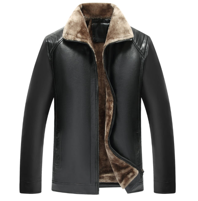 Giacca invernale uomo monopetto con collo a revers e pratiche tasche, ideale per un look elegante e caldo.